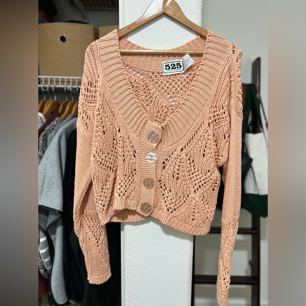 525 Made in America Crochet Cardigan